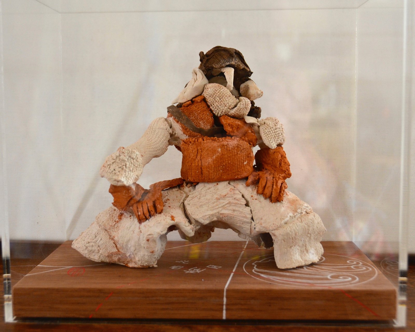 SAMURAI TAKANO, Terracotta, under plexiglass